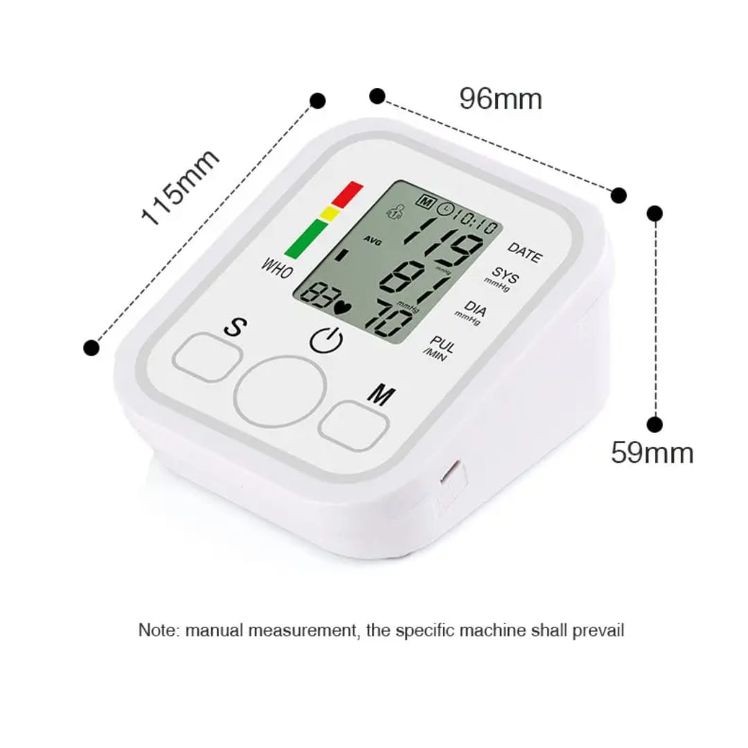 Digital Blood Pressure Monitor – Automatic LCD Display with WHO Indicator