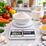 SF-400 Digital Kitchen Scale with vegetables on marble counter